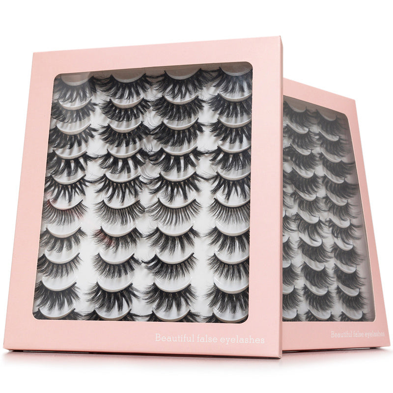 20 Pairs 3D Faux Mink Lashes Natural False Eyelashes Dramatic Fluffy Soft Wispy