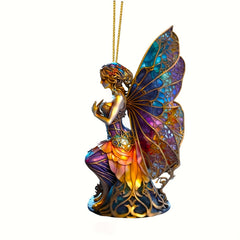Halloween Witch Car Pendant Witch Rearview Mirror Hanging Ornament