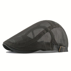 Breathable Mesh Newsboy Beret Men's Casual Hat Spring Summer Autumn