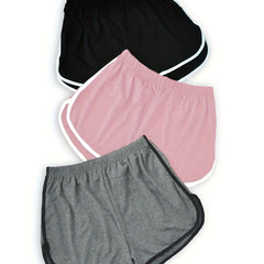 3 Pack Plus Size Sporty Pajama Bottoms Set Women's Plus