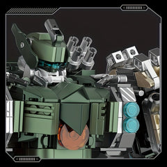 1403pcs Green Mecha Building Block Construction Toy Set