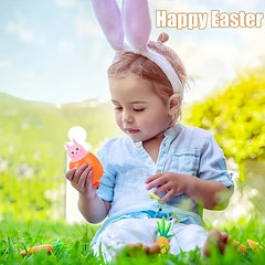 Animal Squeeze Toy Carrot Rabbit Stress Sensory Toy for Autism ADHD Anxiety