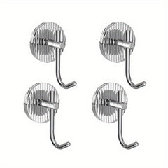 4pcs Waterproof Acrylic Hanging Hooks for Home and Office