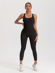 Ribbed Spots Jumpsuit Bodycon Sexy Body Shaper Sleeveless Bodysuit