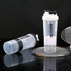 Outdoor Sports Fitness Water Cup Plastic Protein Milkshake Shaker