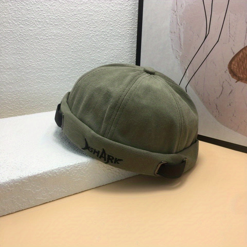 Shark Skull Embroidery Beanie Cap Hip Hop Hat