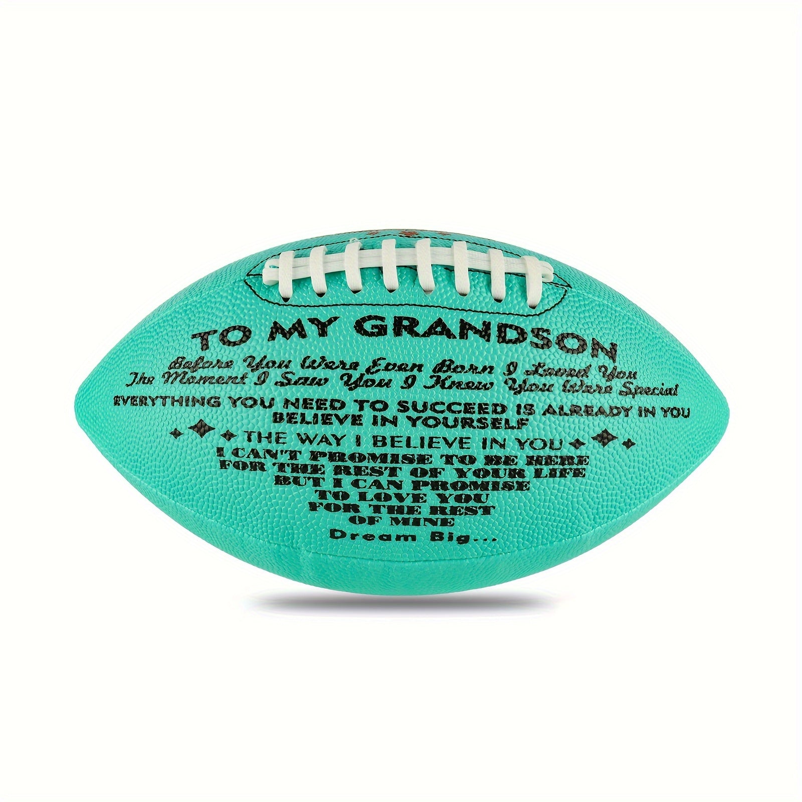 Engraved Football Size 9 Grandson Grandpa Grandma Christmas