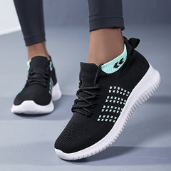 Women's Lace-up Casual Running Shoes Soft Sole Comfy Sneakers