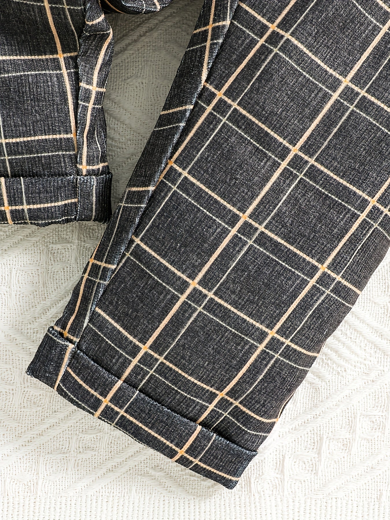 Baby Boy Gentleman Bow Plaid Suit Kids Party Christening Clothes Set