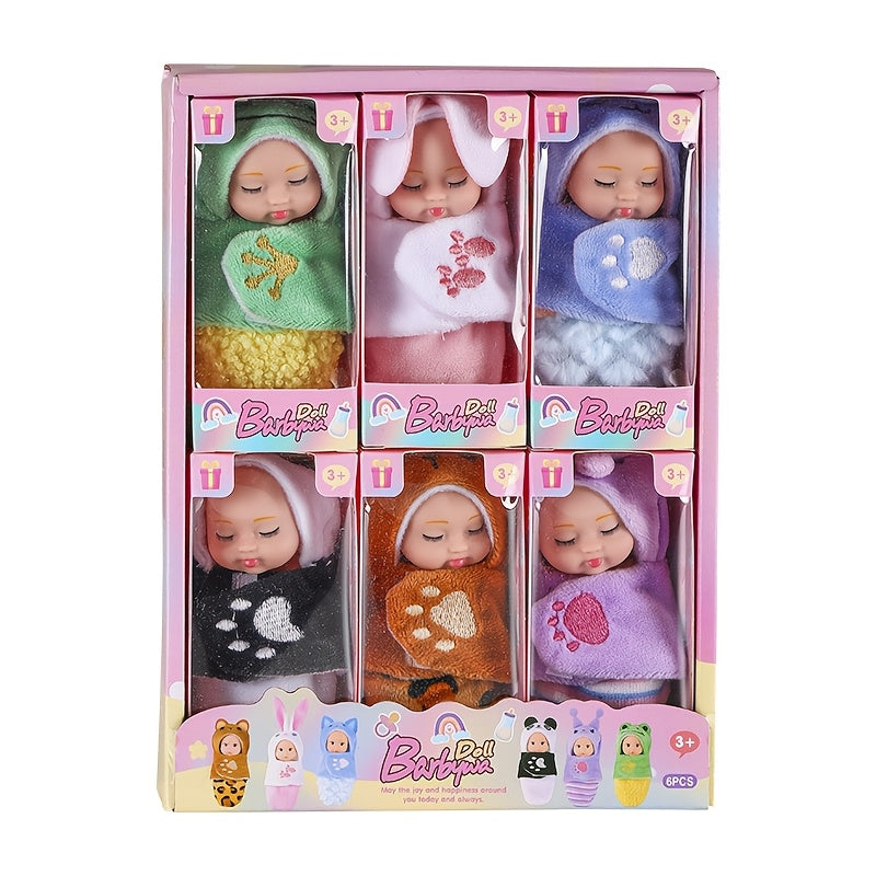 6pcs Fairy Princess Doll Set with Pajamas - Great Gift for Birthday, Easter