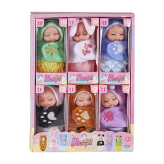 6pcs Fairy Princess Doll Set with Pajamas - Great Gift for Birthday, Easter