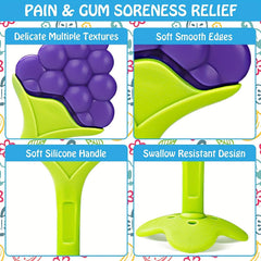 Soft Fruit Teether Silicone Soothing Teething Toy