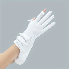 Mesh Breathable Elastic Gloves Thin Ice Silk Non-slip UV Protection