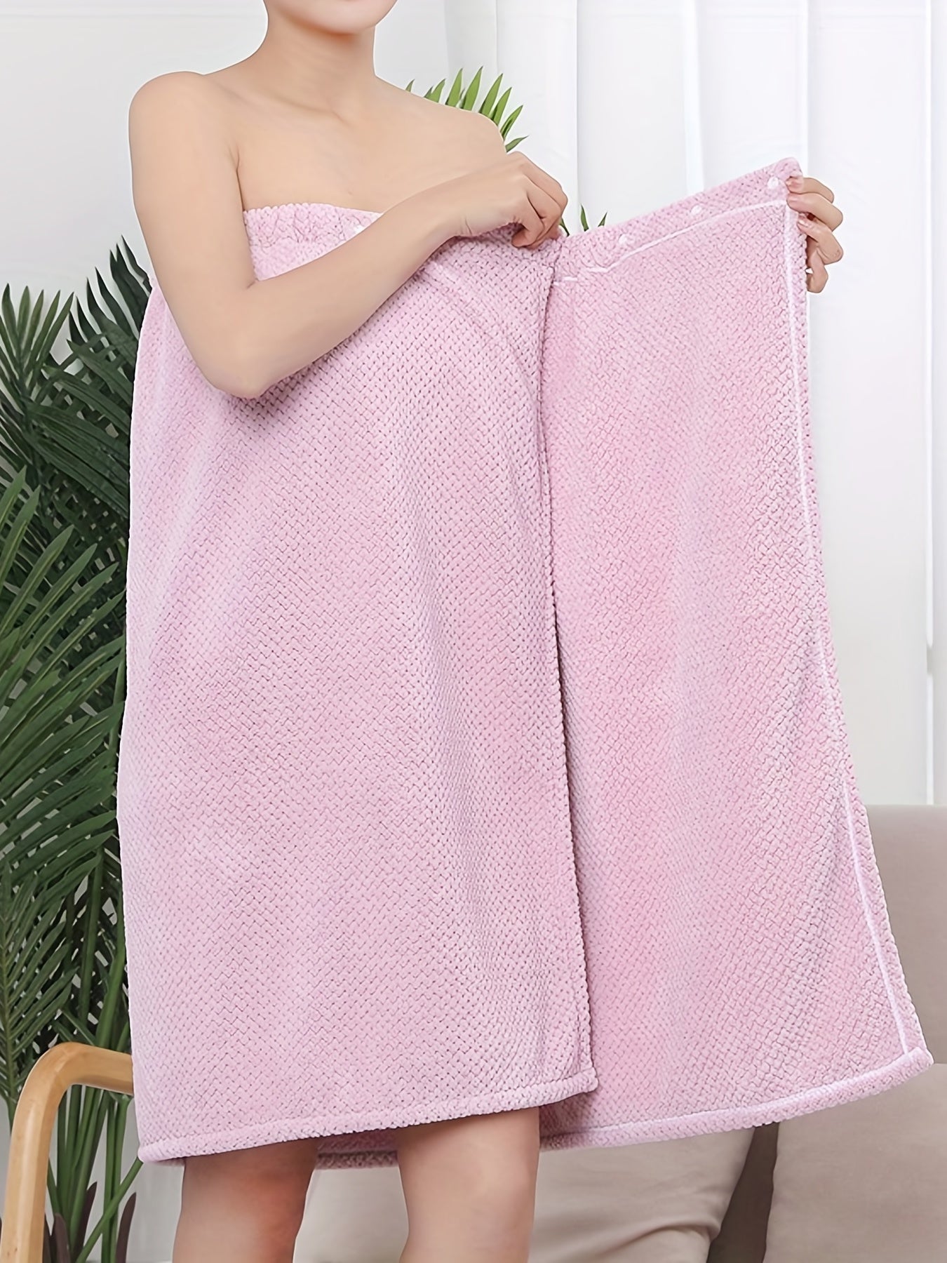 Cozy Strapless Button Robe Women's Sleepwear