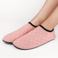 Plaid Pattern Fashionable Creek Sneakers Slip On Flat Beach Wading S