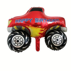 Cartoon Transportation Vehicle Aluminum Film Balloons for Happy Birthday