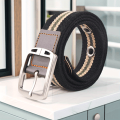 Canvas Alloy Needle Buckle Braid Belt Fashionable Cowboy Overalls Belt