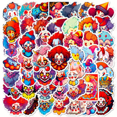 50pcs Funny Clown Graffiti Stickers Laptop Helmet DIY Waterproof Stickers