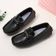Boys Baby Chain Casual Moccasins Lightweight Slip On Flat Shoes