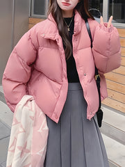 Women's Outdoor Puffer Jacket for Winter Sports