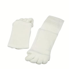 3 Pairs Toeless Yoga Socks Five Toe Split Socks Non Slip Massage Socks