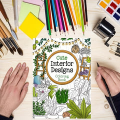 Home Themed Adult Coloring Book 24 Pages Perfect Gift Holidays Birthdays