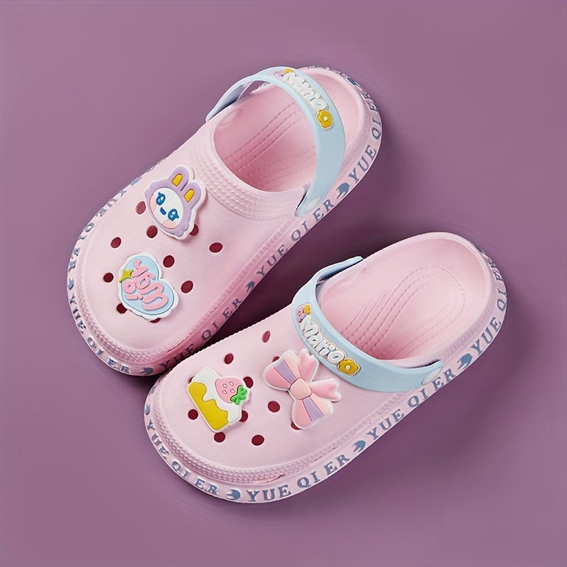 Girls Cartoon Sandals Quick Drying Clogs - Indoor Outdoor Beach Pool All Seasons