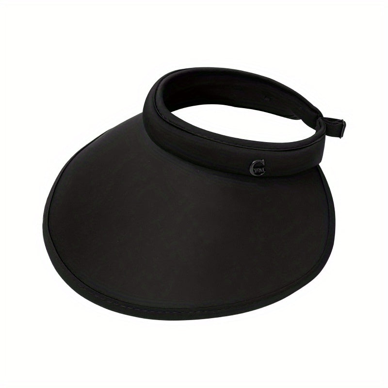 Breathable Solid Visor Hats Wide Brim UV Protection
