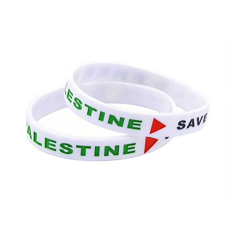 Gaza Flag Silicone Wristband Bracelet Gift
