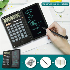 HappyFit 12-Digit Desktop Calculator with LCD Writing Tablet