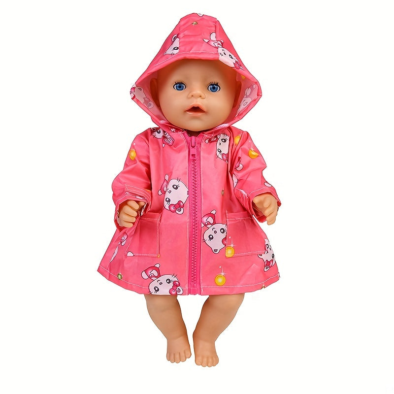 18" Girl Doll Onesie Clothes & Accessories Set