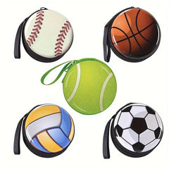 5pcs Football Wallet Coin Zipper Wallet Gift 7cmx3