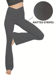 Women's High Waist Flared Leggings Yoga Pants
