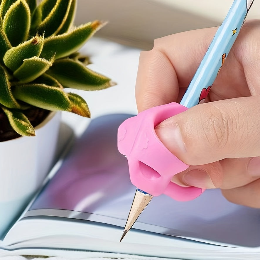 3pcs Finger Silicone Pencil Pen Holder Learning Tool Grip Posture Aid