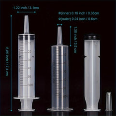 3pcs Syringe Drink Container 60ml for Parties Liquid Feeding
