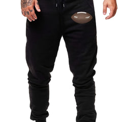 Men's Foot Bowl Cartoon Graphic Print Sweatpants