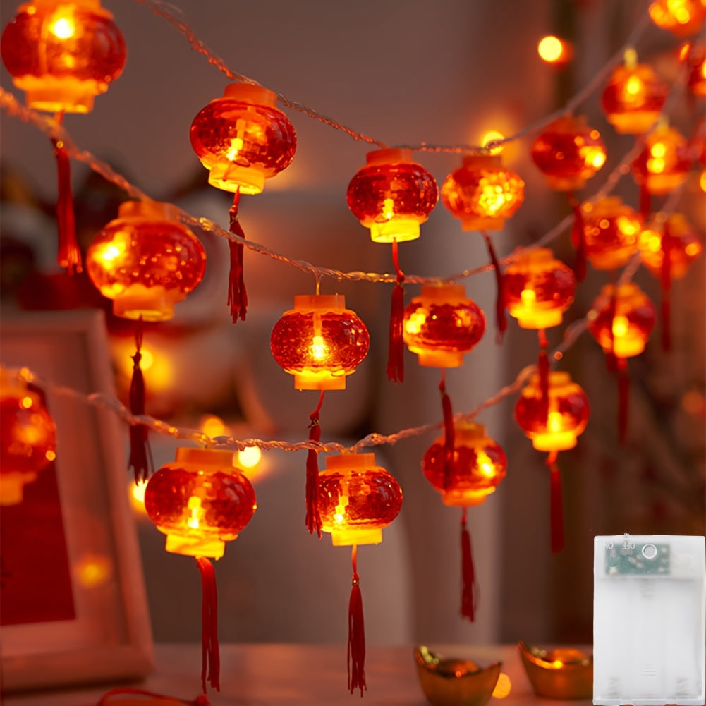 Chinese Style Red Lanterns String Lights 20LED - Party Decor