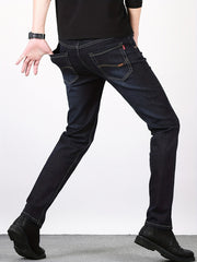 Men's Classic Regular Fit Distressed Jeans