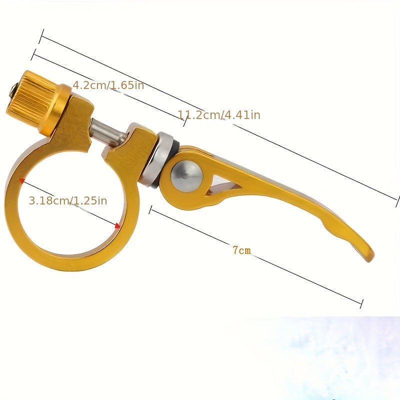Aluminum 31.8mm Bike Seat Post Clamp Quick Release Clip