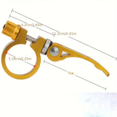 Aluminum 31.8mm Bike Seat Post Clamp Quick Release Clip