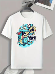 DEAD SEA Print Men's Graphic T shirt Casual Comfy Tees For Summer