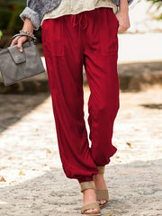 Drawstring Waist Jogger Pants for Women