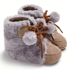 Soft Warm Cartoon Boots for Girls | Indoor Walking Boots