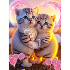 Love Kitten DIY 5D Diamond Painting Set