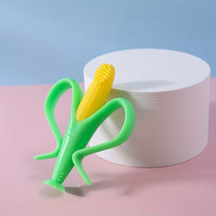 Silicone Corn Teether Toothbrush Baby Teething Toy