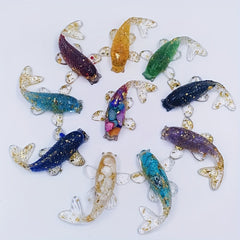 Crystal Gravel Drop Glue Fish Shape Small Ornaments Gift Aquarium Pool