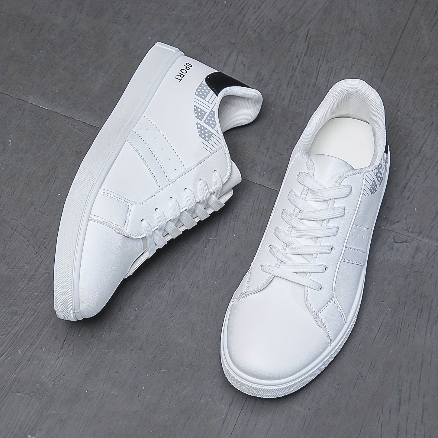 Men's Lace up Sneakers Skate Shoes Good Grip Breathable