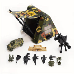 Tent Base Tank Outdoor Equipment Building Block Scene Birthday