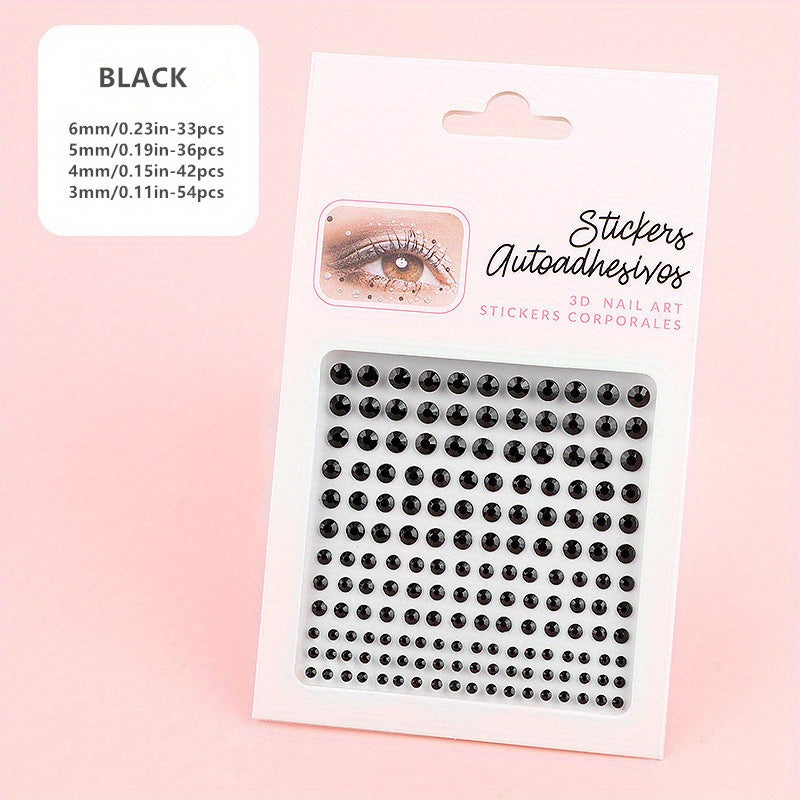 165 Pcs Acrylic Face Gems - Halloween Makeup Decoration