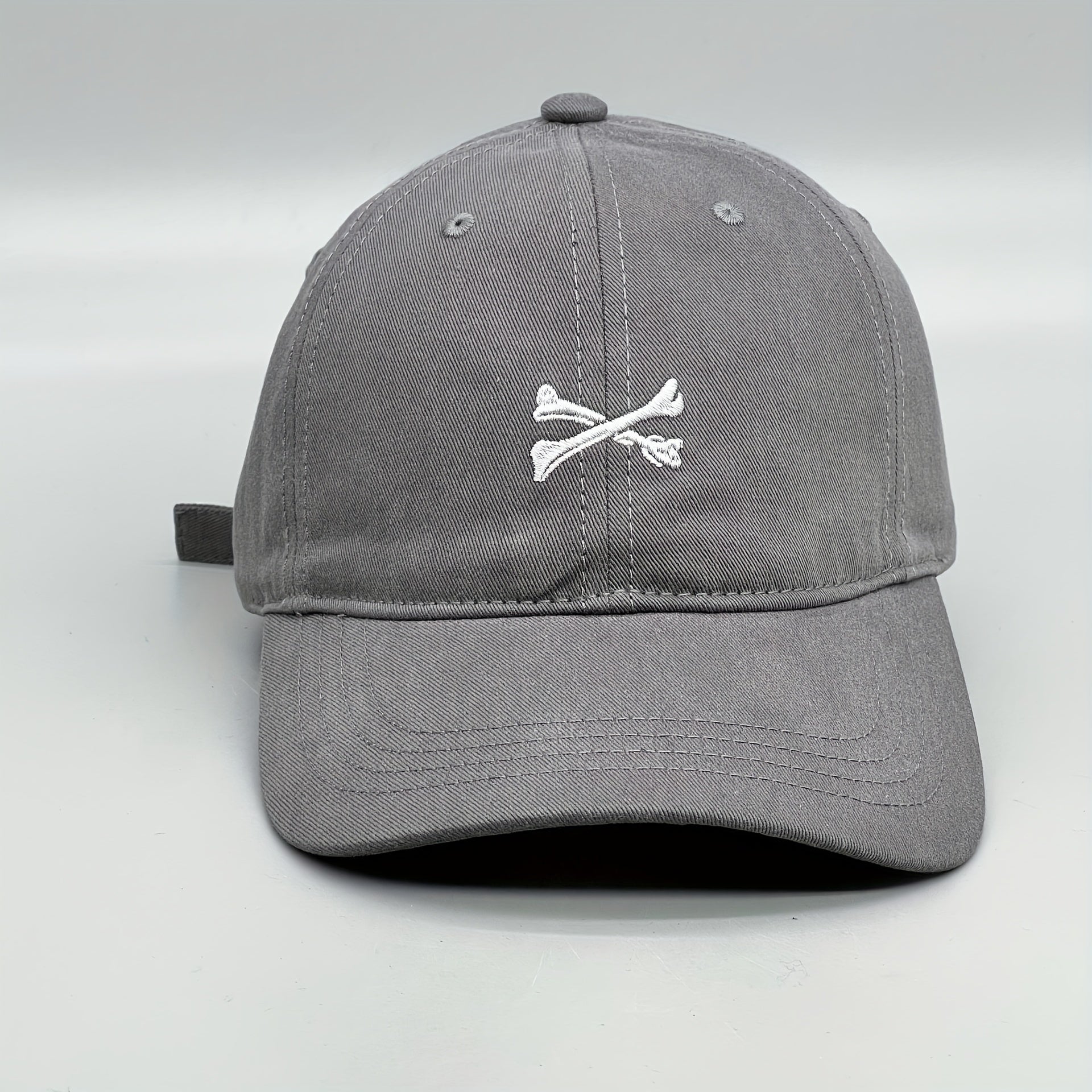 Wide Eaves Embroidered Soft Top Baseball Cap For Spring And Autumn